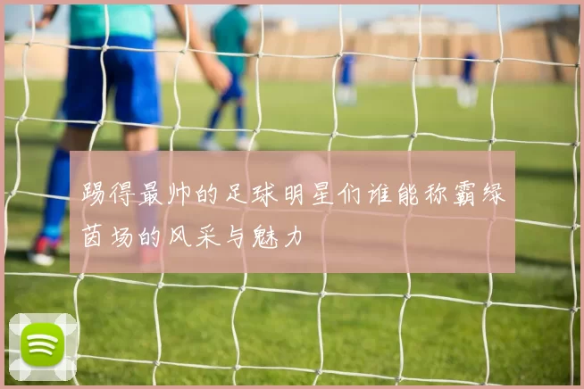 踢得最帅的足球明星们谁能称霸绿茵场的风采与魅力