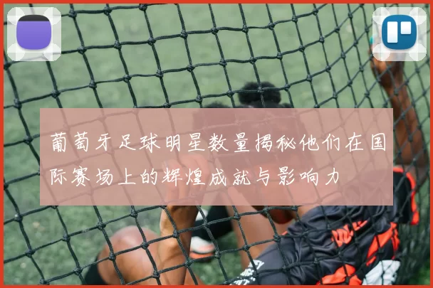 葡萄牙足球明星数量揭秘他们在国际赛场上的辉煌成就与影响力